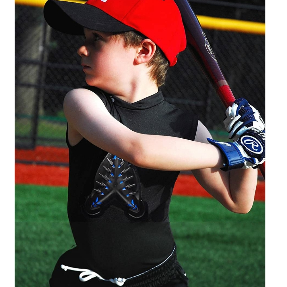 XO Black Athletic Youth Heart Protector Vest XL